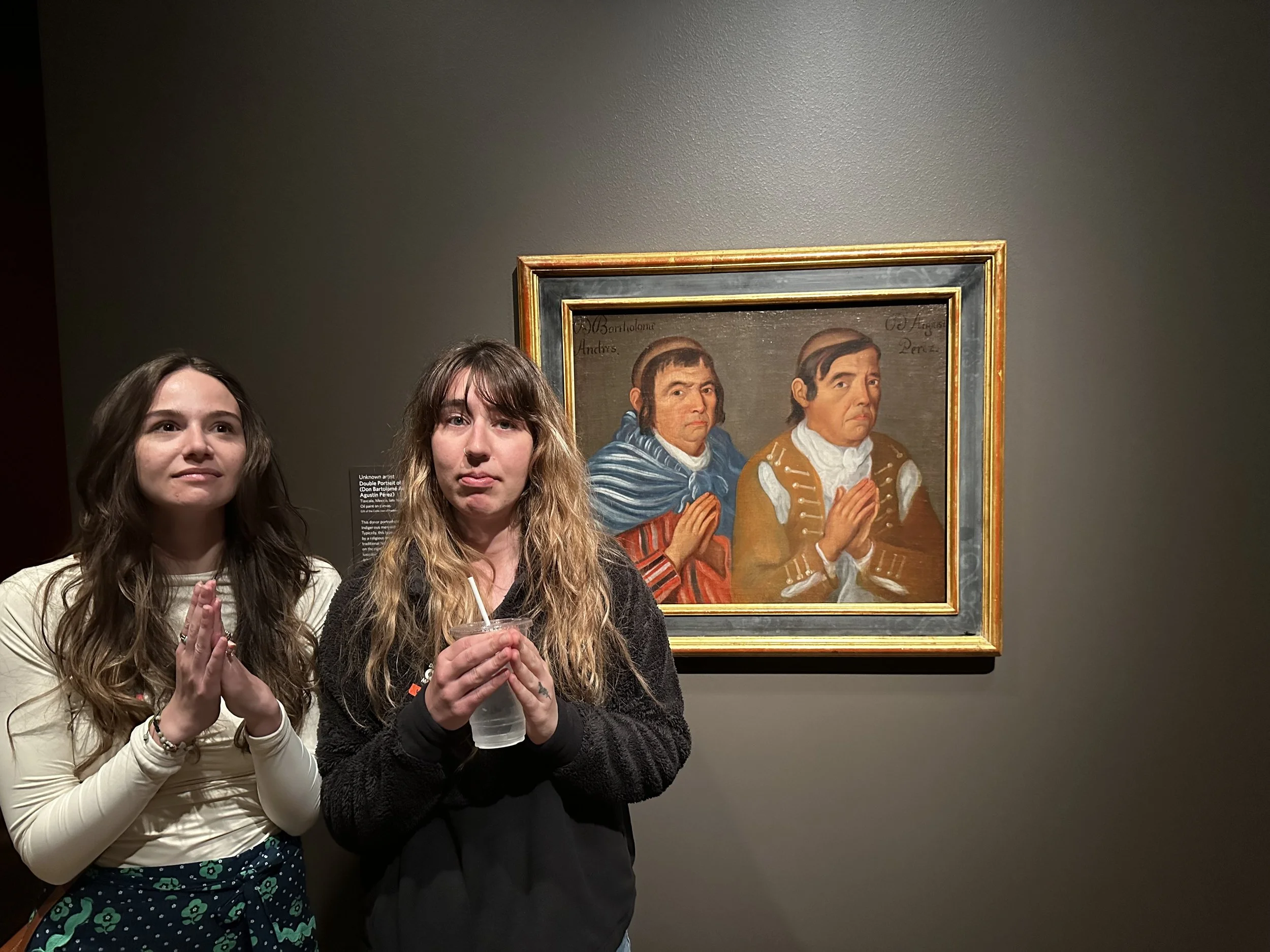 Museum visit with artwork